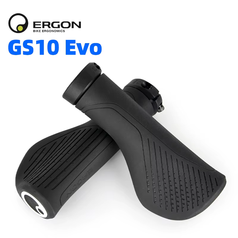 Poignées de guidon de vélo ERGON GS3 antidérapantes en caoutchouc, poignées de cyclisme VTT, embouts