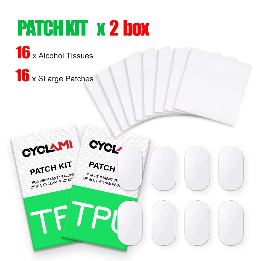 CYCALMI 16/80 pièces chambre à air de vélo pneu Patch outils de réparation Kit route vtt vélo pliant