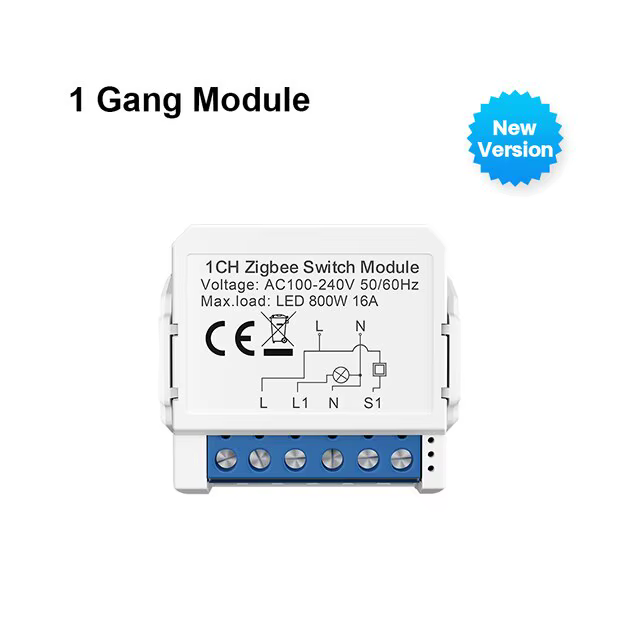 AVATTO ZigBee Tuya 1/2/3/4 Gang Mini commutateur intelligent bricolage commutateurs de lumière Modul