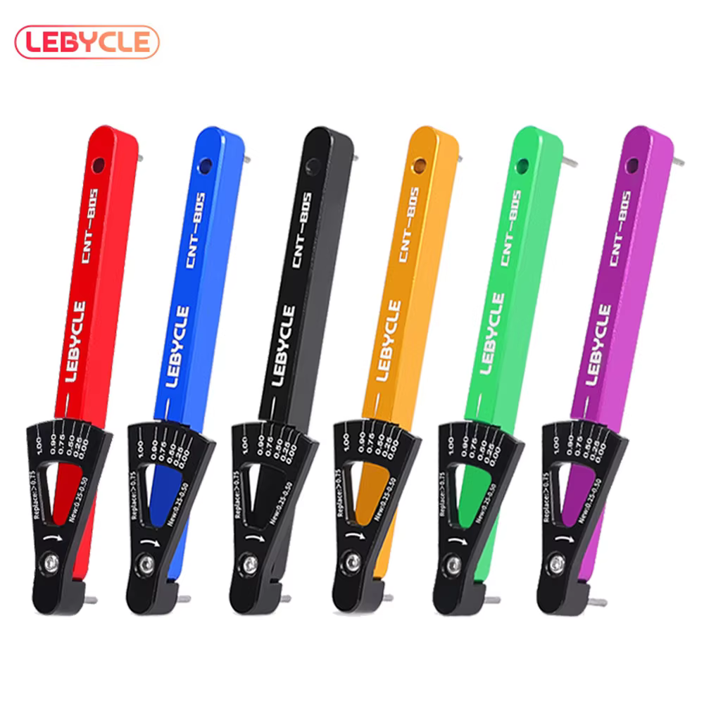 LEBYCLE 6 couleurs outil d'indicateur d'usure de chaîne de vélo liens de chaîne vérificateur vtt vél