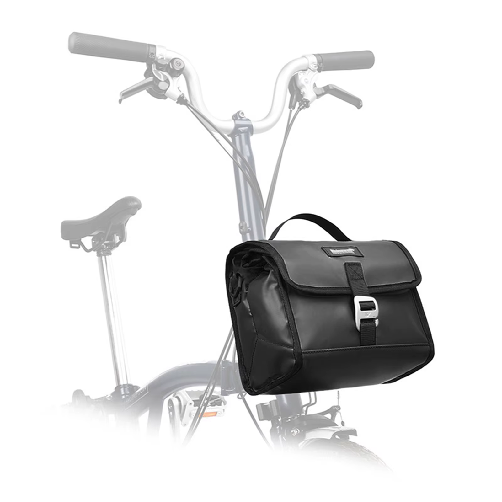 Sac de guidon de vélo pliant, sac avant de vélo multifonctionnel, panier de vélo isolé avec housse d