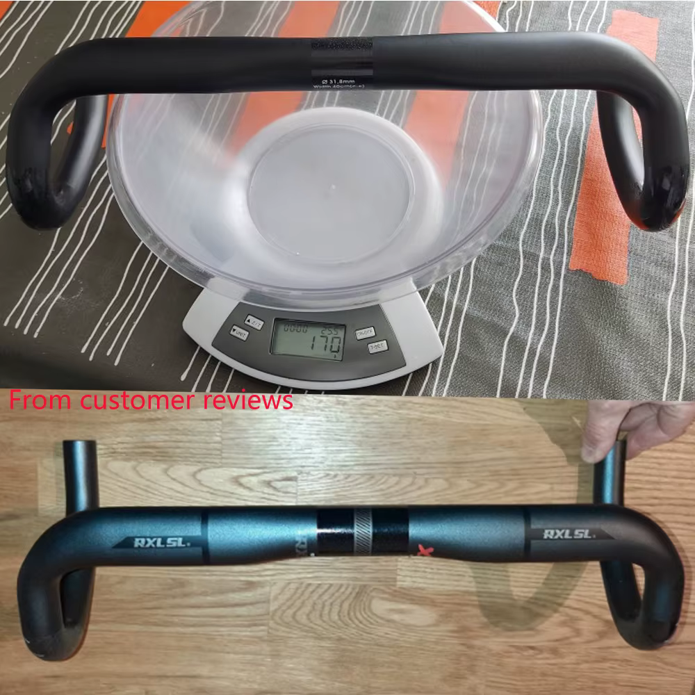 RXL SL 31.8mm barre de chute en carbone guidon de vélo de route 380/400/420/440mm UD mat routage ext