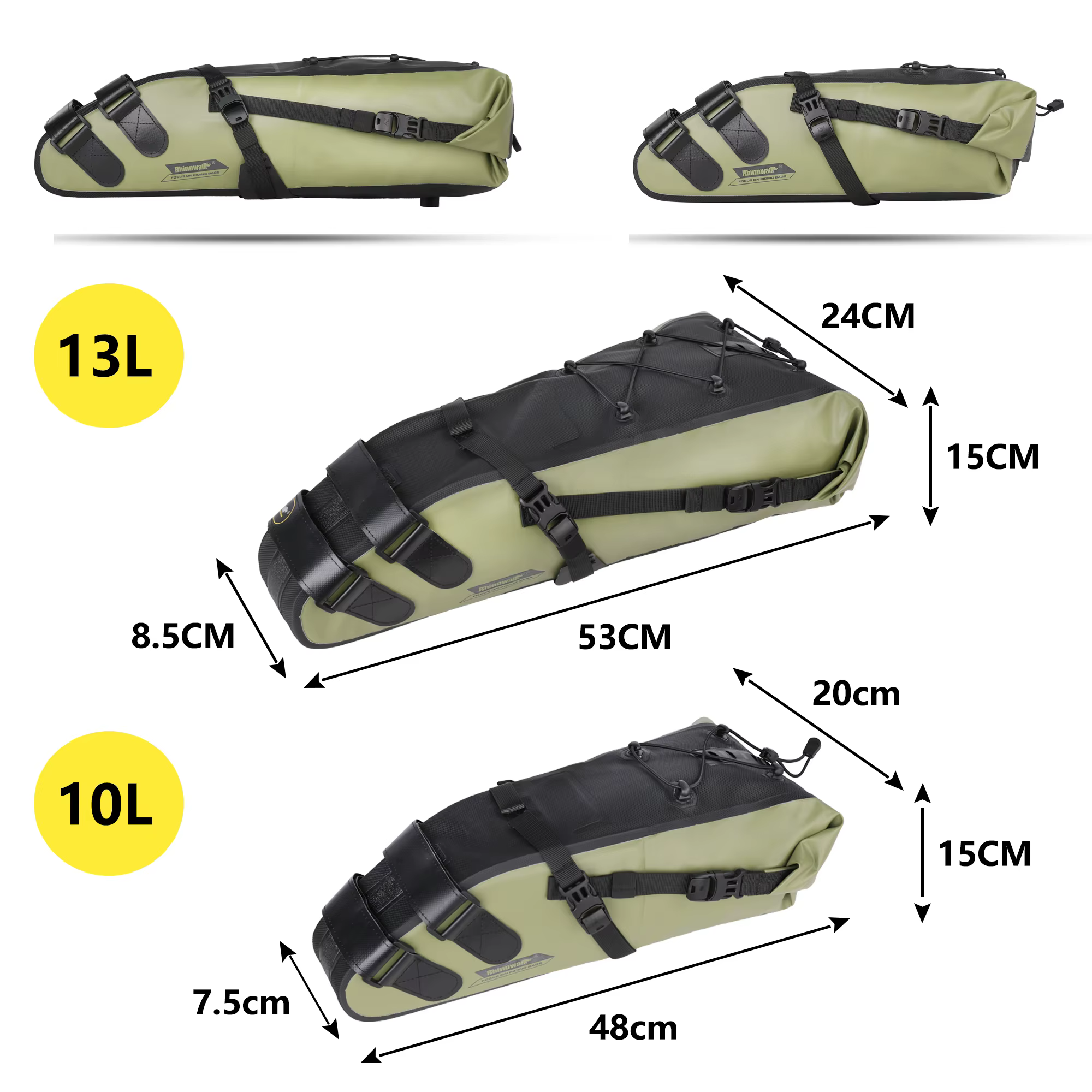 Bal inowalk-Sac de vélo entièrement étanche, sac arrière T1 pour vélo de route et de montagne, sacoc