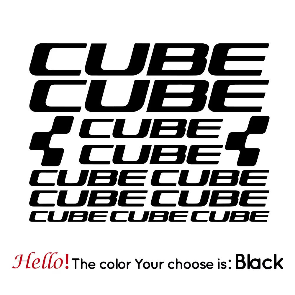 Autocollants de cadre de vélo CUBE, accessoires de décalcomanie de vélo, autocollant en vinyle pour 