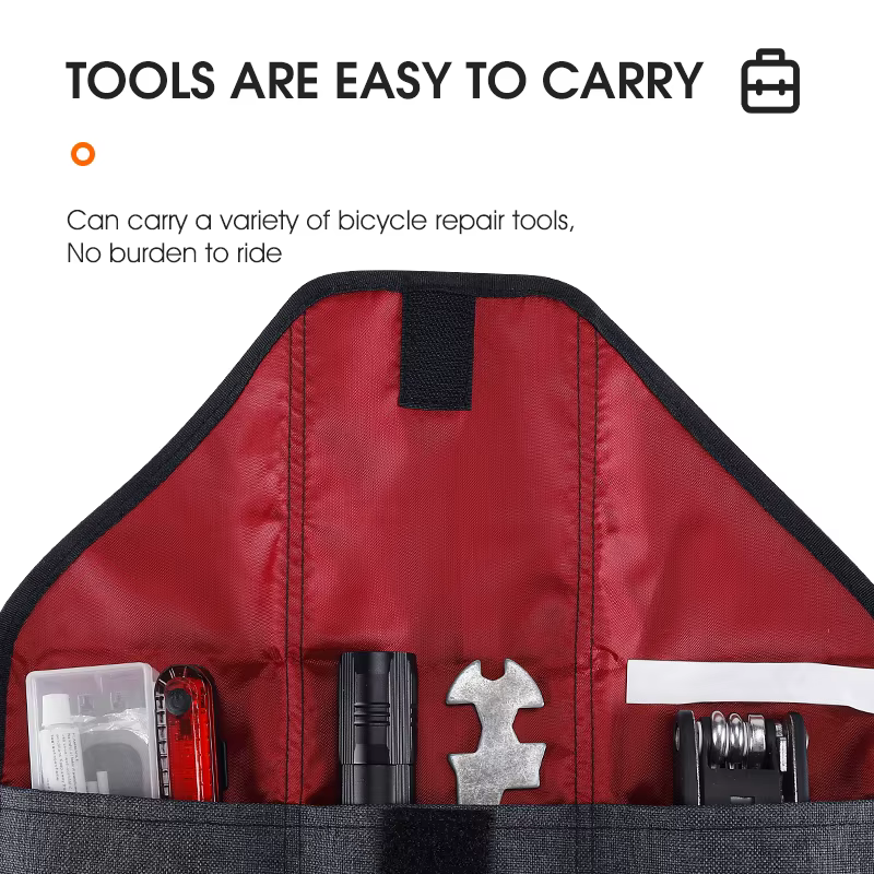 WEST BIKING – sac de vélo pliable, sac à outils, sac de cadre avant, pochette de selle de vélo, Pack