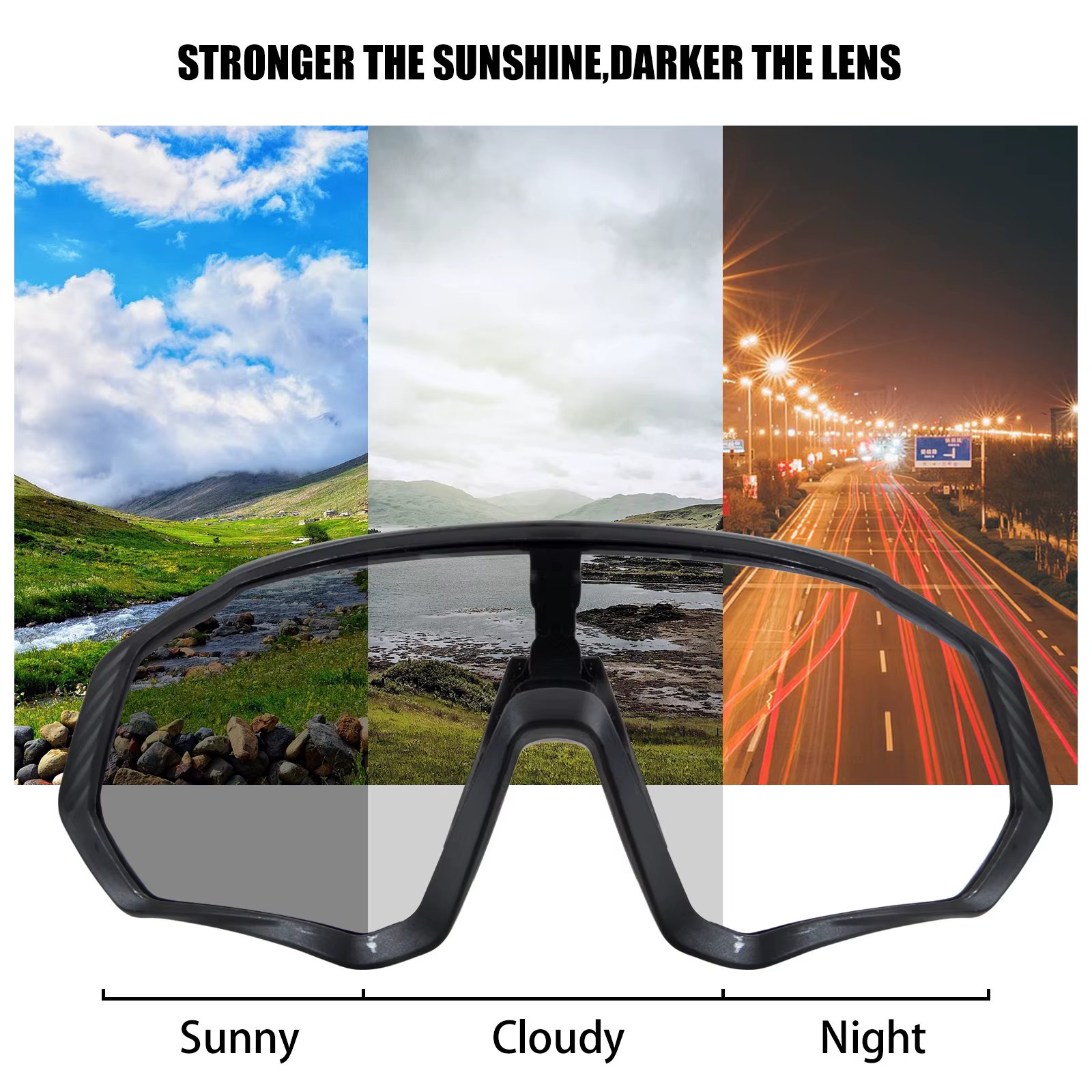 Kapvoe photochromique sport cyclisme lunettes pour hommes femmes vtt montagne route lunettes de vélo