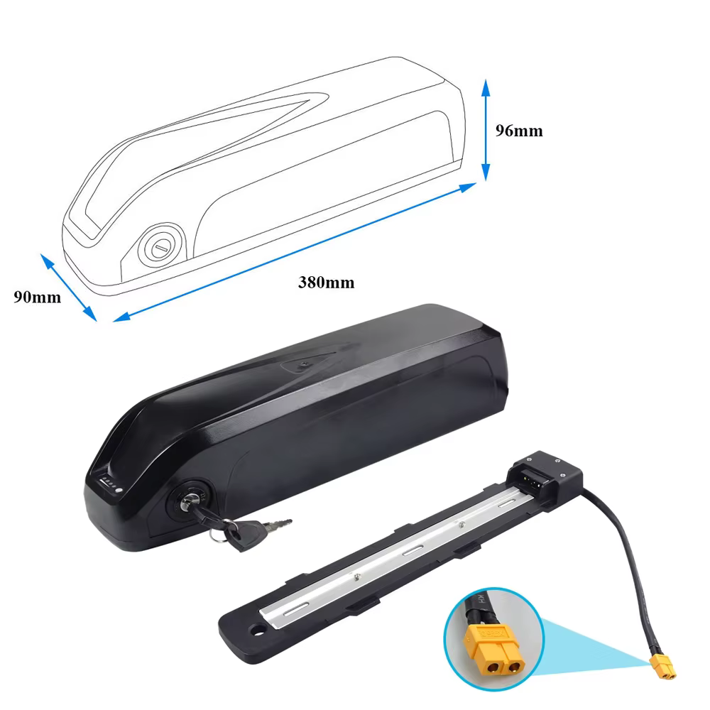 Batterie de vélo électrique Rad Power Bike Downtube 48V 52V 10.4Ah 15Ah pour vélo électrique Fucare 
