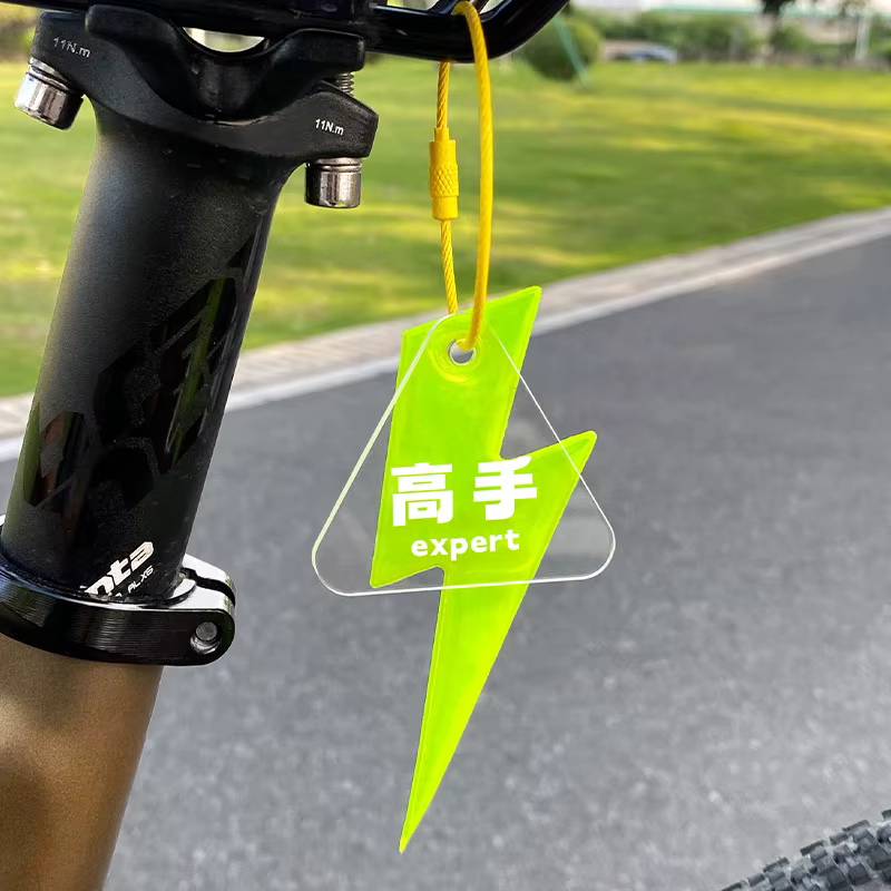 Pendentif réfléchissant pour vélo, avertissement de sécurité pour conduite en plein air, pendentif é
