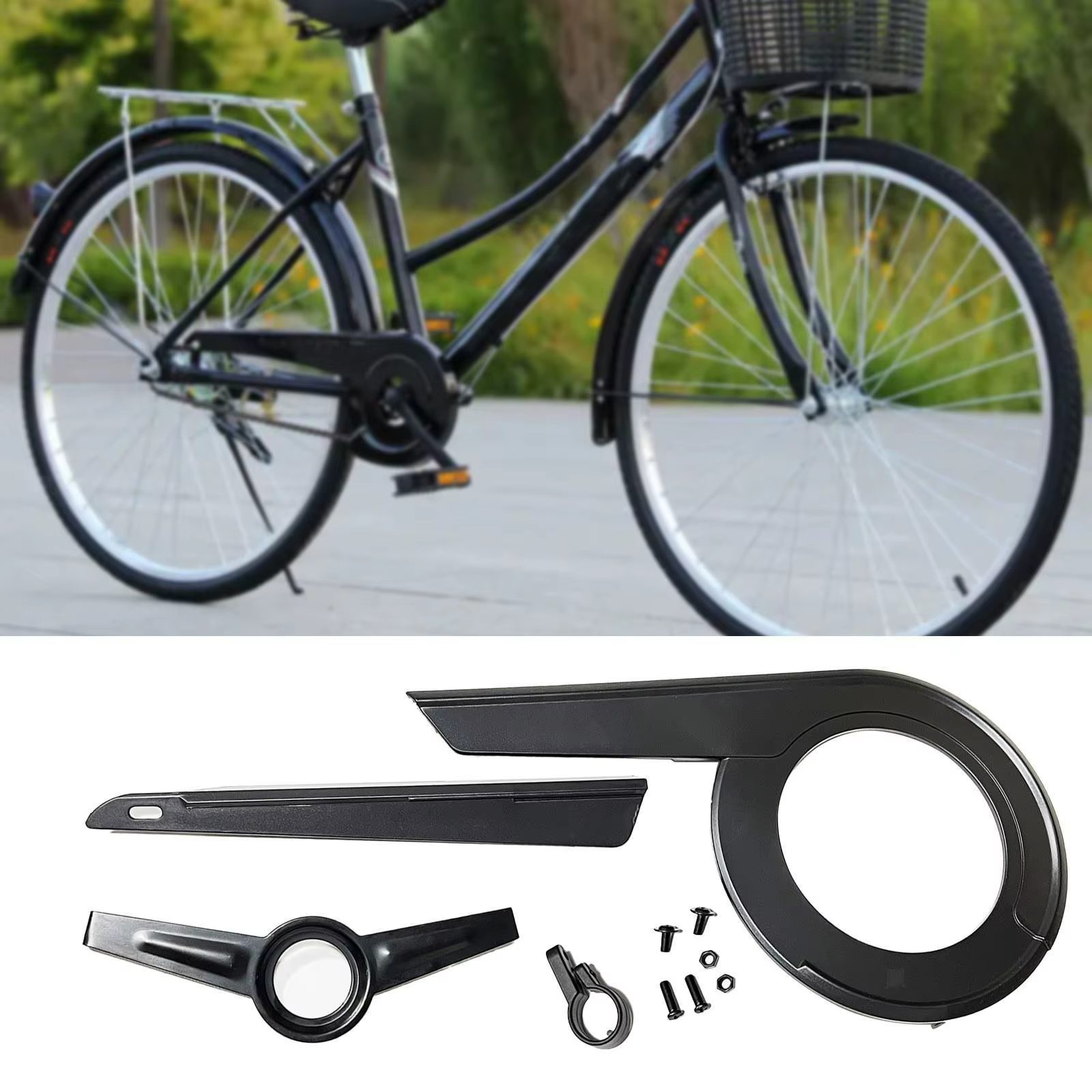 Couvercle de chaîne de vélo de remplacement Durable, protection de chaîne de vélo pour accessoires d