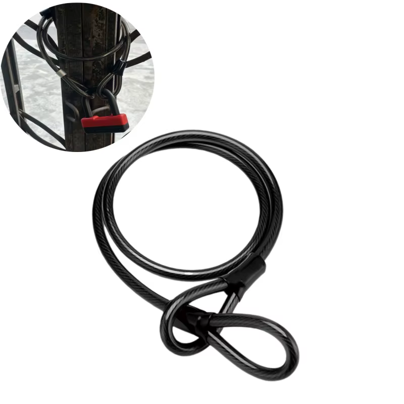 Antivol de chaîne pour vélo, 1,2 m, antivol de sécurité pour moto, vélo, etc.