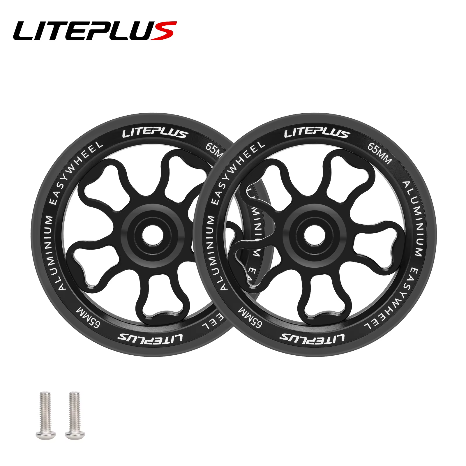 Roues pliantes LITEPLUS en alliage d'aluminium 70 mm pour vélo Brompton, avec roulements plus grands