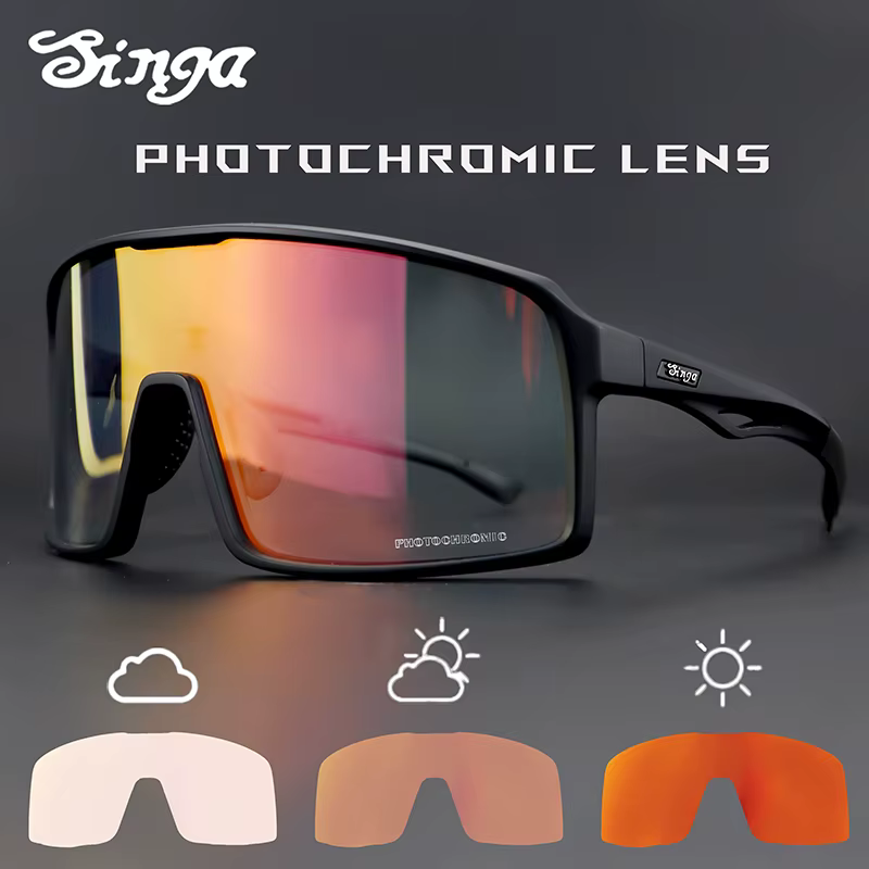 Lunettes de cyclisme photochromiques Lunettes de soleil de cyclisme Singa Lunettes de soleil UV400 L