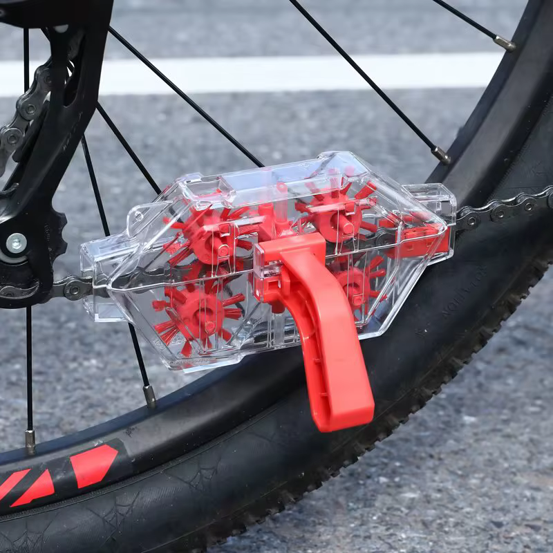 Nettoyeur de chaîne de vélo à dégagement rapide/installé, nettoyeur de chaîne à Immersion visuelle T