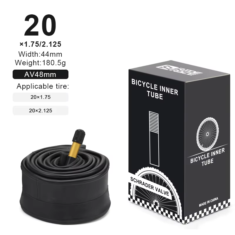 Chambre à air de vélo RIDERACE 20 26 27.5 29 17.5/2.125/2.4 pour VTT, pneu de vélo de montagne 48mm 