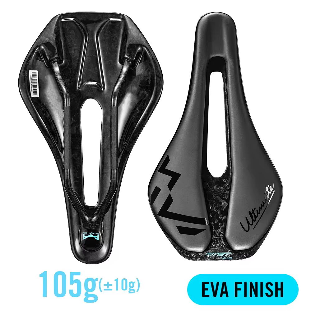 RYET-Selle de vélo imprimée en 3D ultralégère en carbone pour VTT, siège de route en gravier, pièces