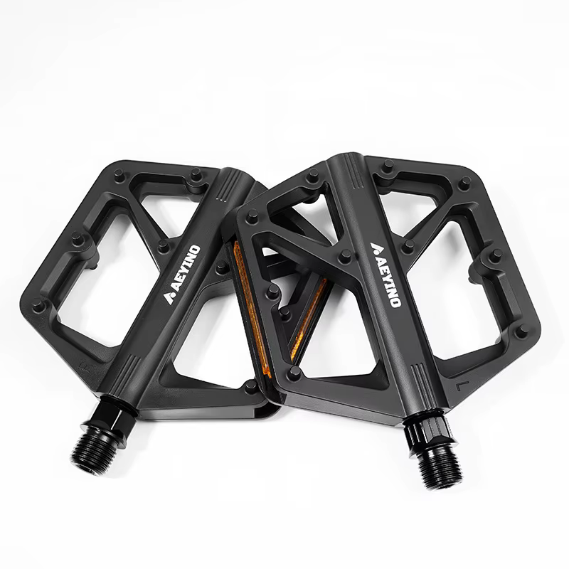Pédales plates élargies AEYINO pour vélo, antidérapantes, pour VTT et vélo de route, pédales de plat
