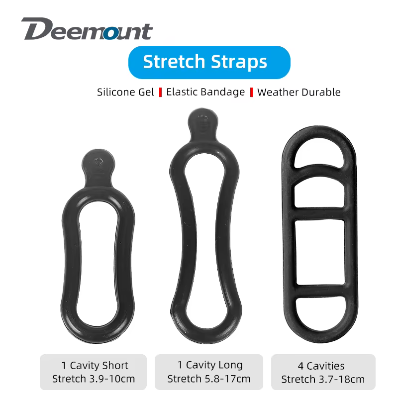 10/5/2 pièces bande de Gel pour phare de vélo lampe arrière guidon poste montage lumière LED support