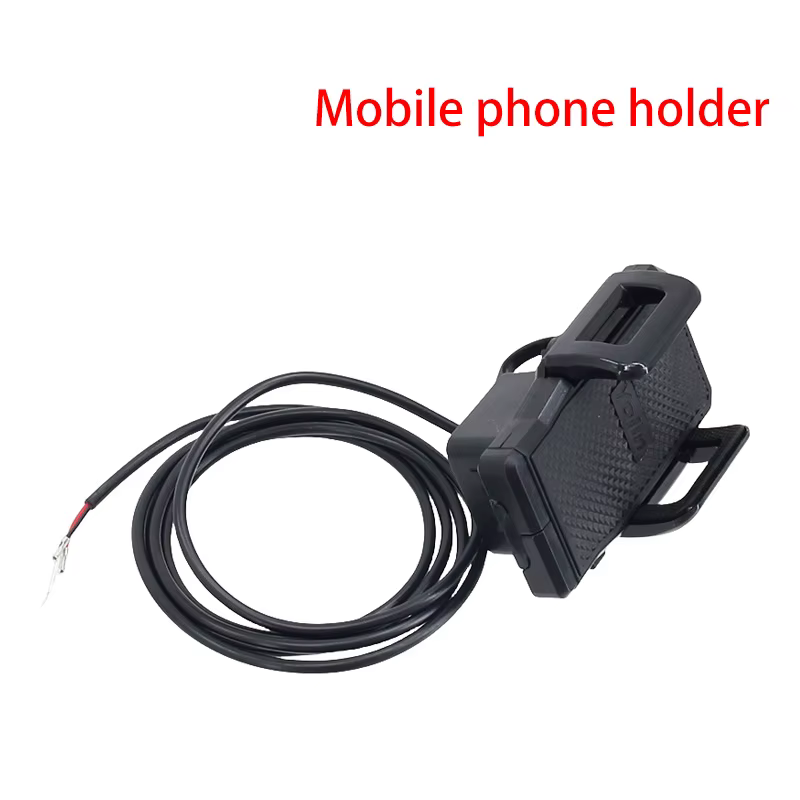 Support de téléphone portable noir pour trottinette électrique, accessoire de transport pour trottin