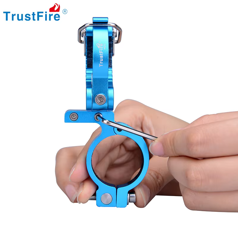TrustFire HE02 pince de cyclisme pince lampe de poche support de montage universel vélo de montagne