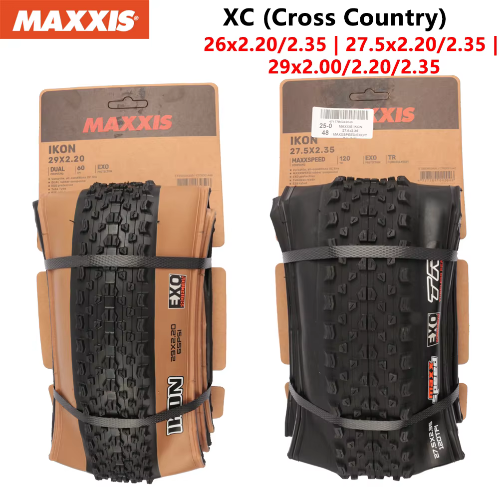 MAXXIS IKON Vélo E-BIKE Pliant Anti-crevaison Original Tubeless opathie pour VTT 26x2/2.35 27,5x2/2.