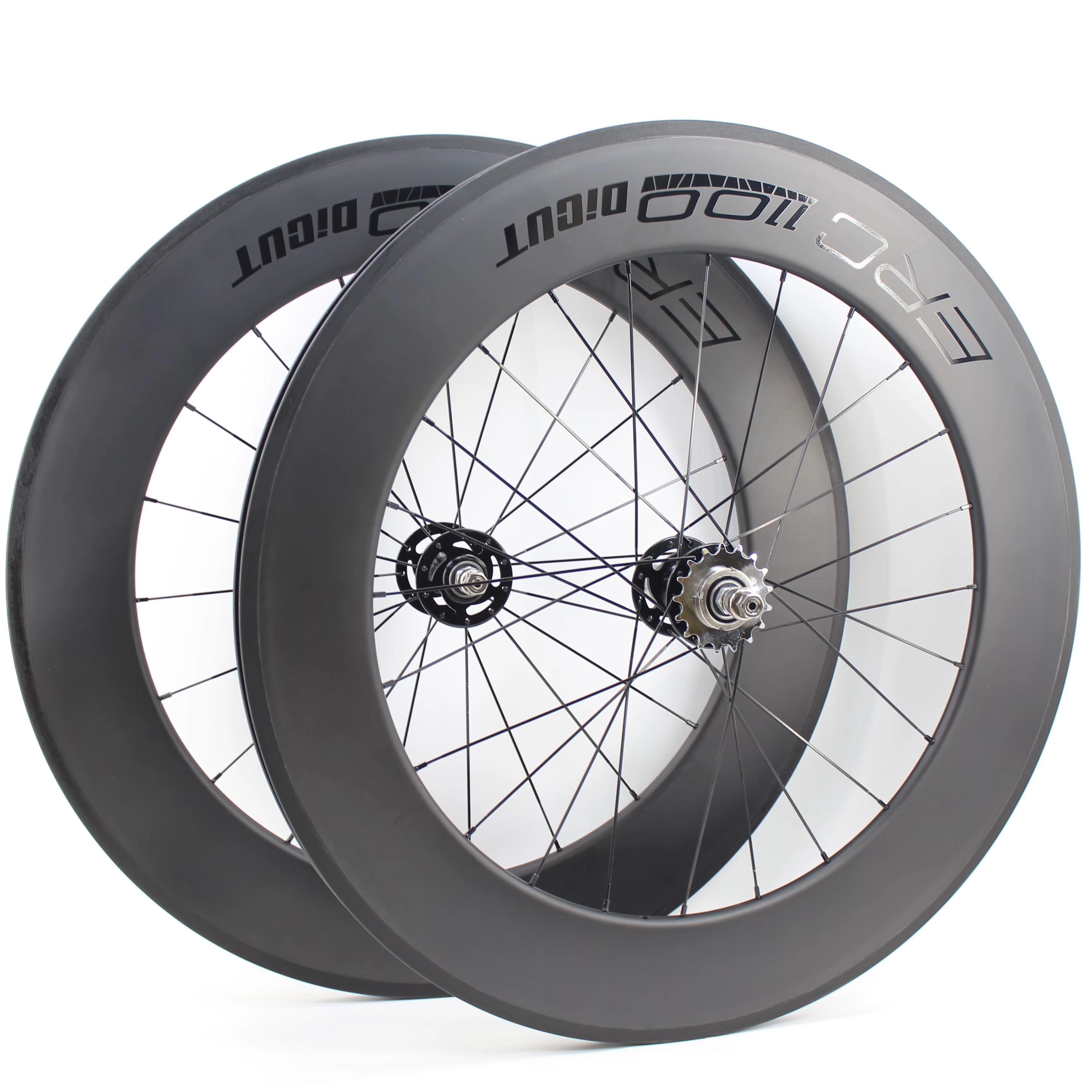 Paire de roues de vélo tubulaires en fibre de carbone 700C, mat UD, 38/50/60/88mm