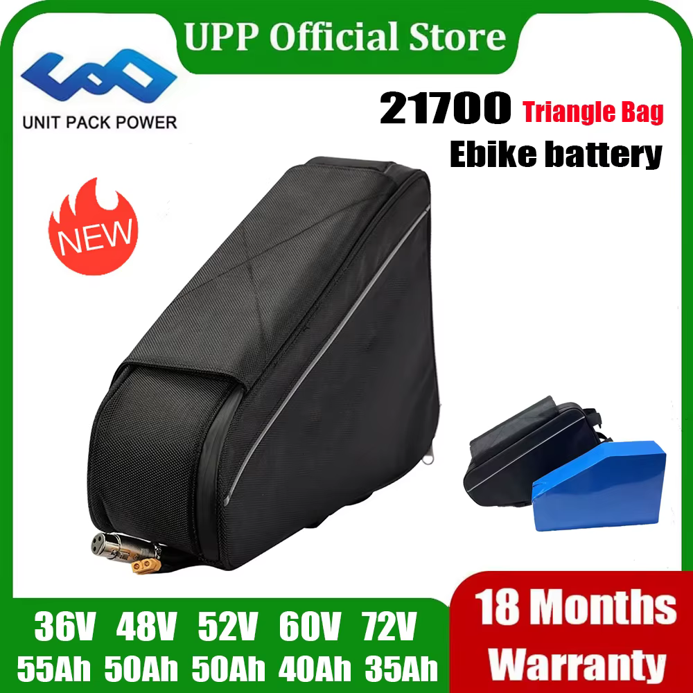 Batterie de vélo électrique Triangle Hight Ebike, capacité 48V 52V 72V 45AH 50AH, batterie de vélo é