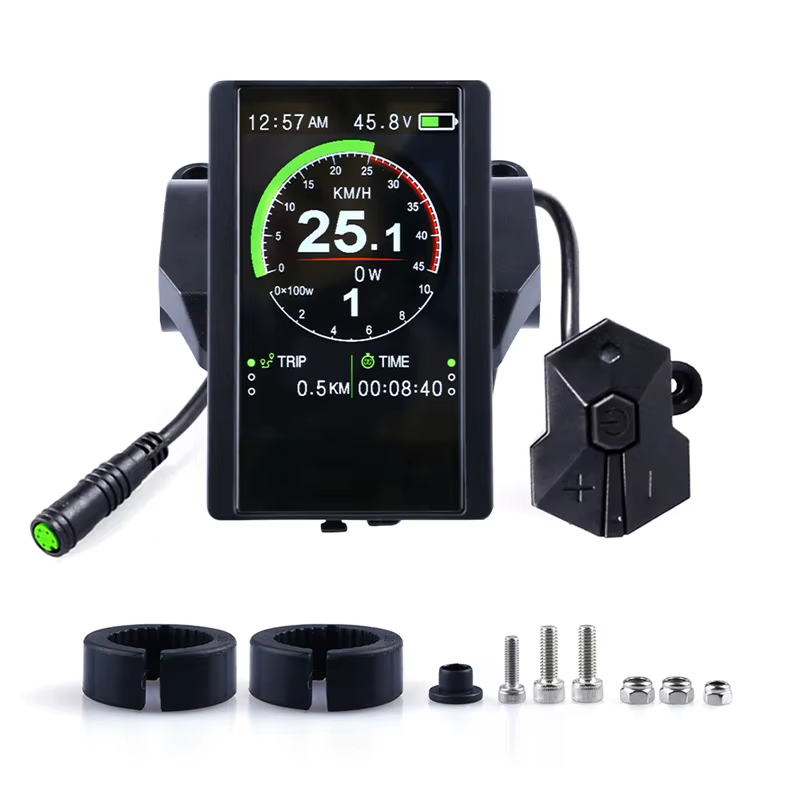 Affichage LCD Uart pour vélo électrique Bafang 850C P850C, pour moteur à entraînement central BBS01 