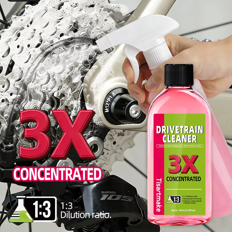 Nettoyant pour transmission de vélo 100 ml, liquide de nettoyage et d'entretien de chaîne de vélo, d