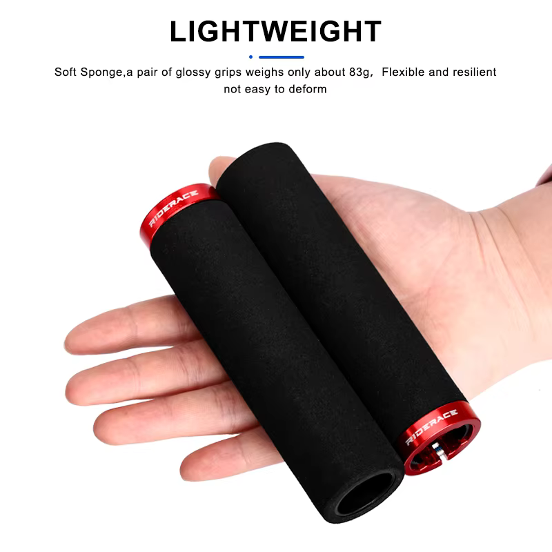 RIDERACE poignées de guidon de vélo éponge ultralégère anti-dérapant absorbant les chocs doux vtt po