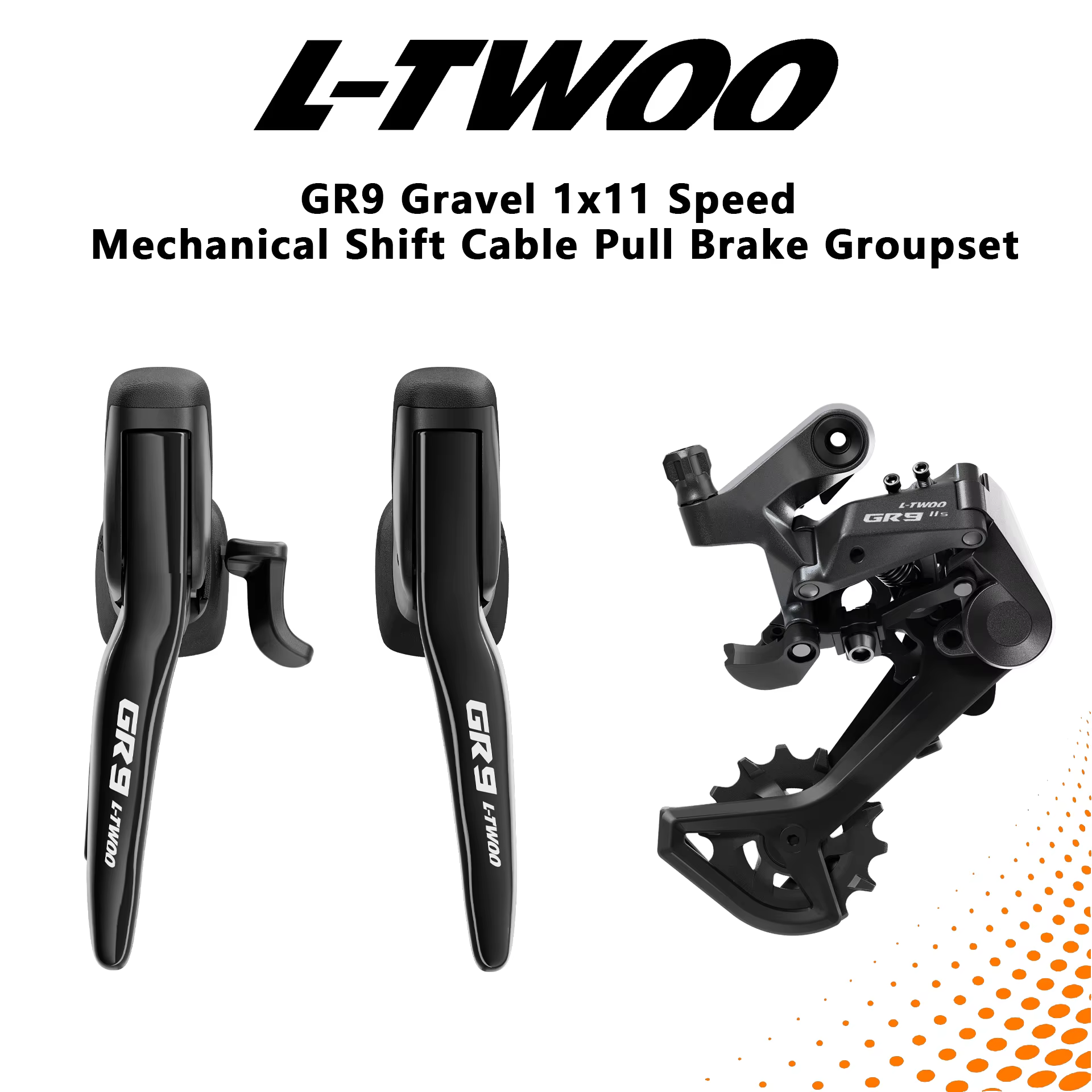 Kit de transmission LTWOO GR9 pour vélo de gravier 1x11 vitesses avec levier de commande mécanique d