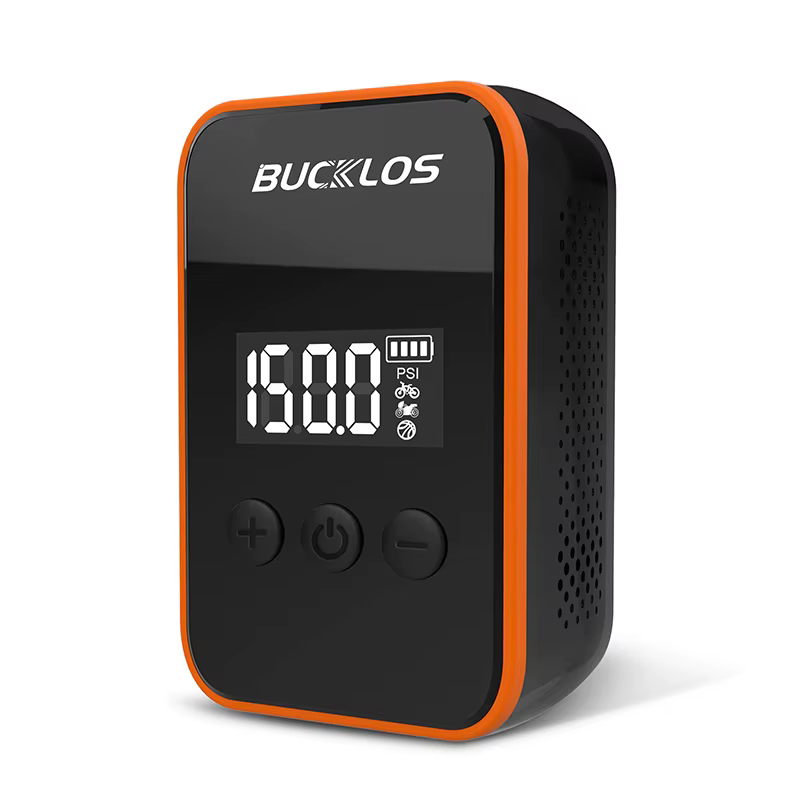 BUCKLOS vélo Mini gonfleur de pneu électrique 150PSI vélo Mini pompe à Air Presta/Schrader Valve Por