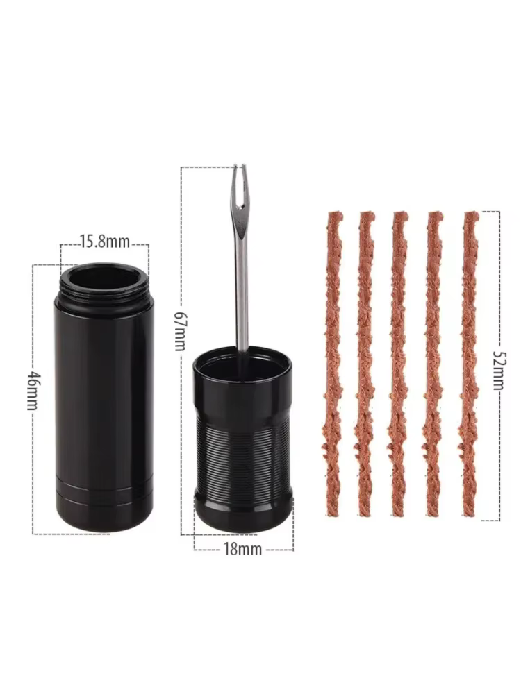 Kit de réparation de pneus sans chambre à air pour vélo, bandes de bouchon en caoutchouc et outil d'