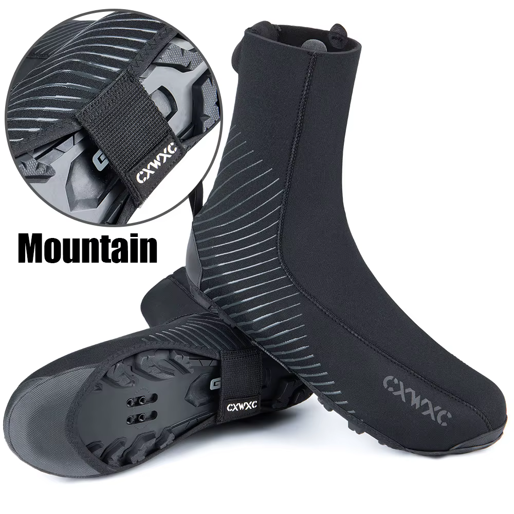 Couvre-chaussures de cyclisme thermique couvre-chaussures de vélo temps froid pour hommes femmes imp