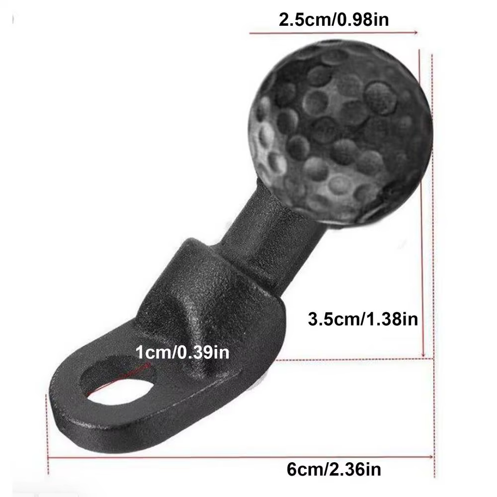 Adaptateur de tête coudée, Base à bille, amortisseur de chocs, Base à bille en alliage robuste, supp