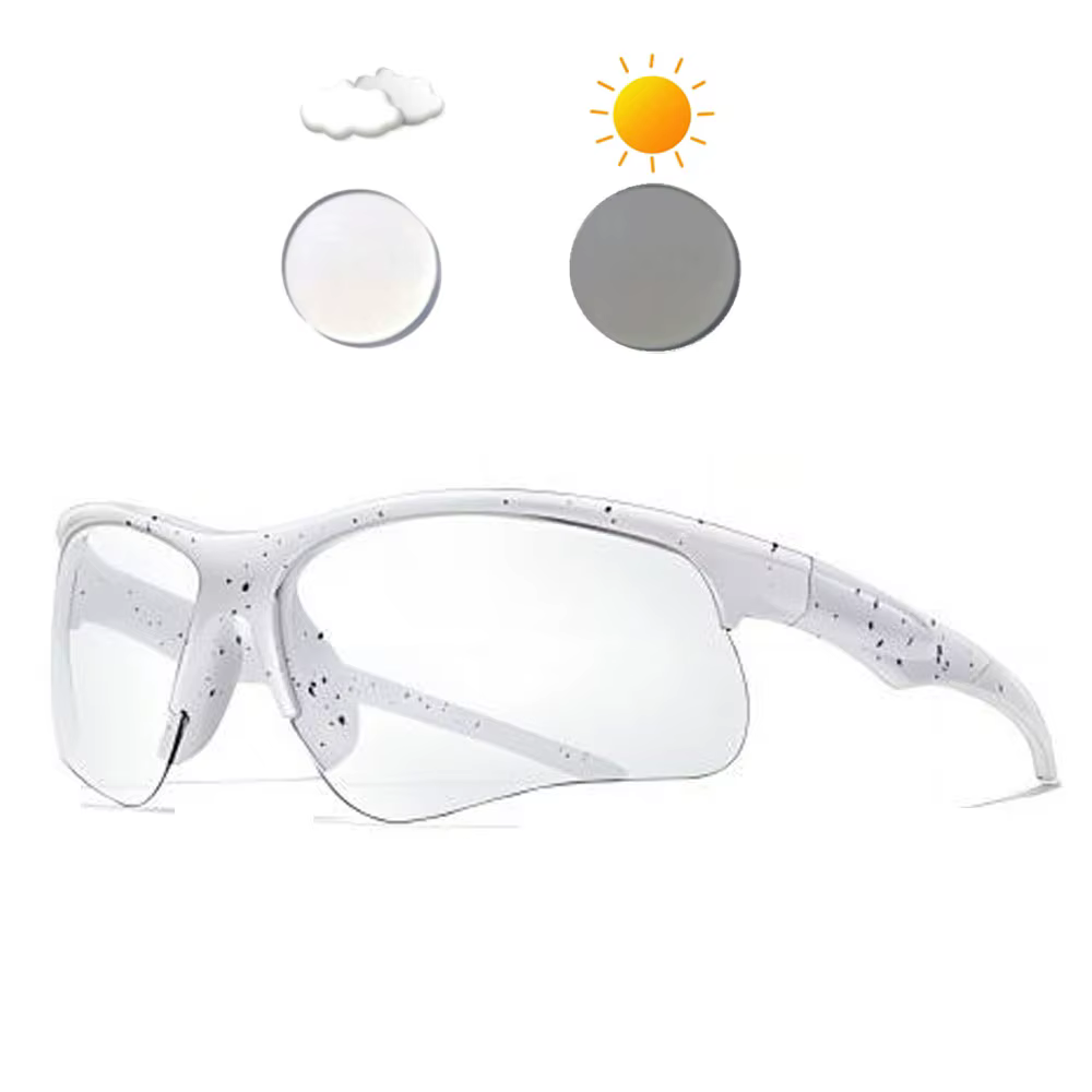 Nouvelles lunettes de soleil de cyclisme photochromiques hommes femmes en plein air vtt vélo lunette