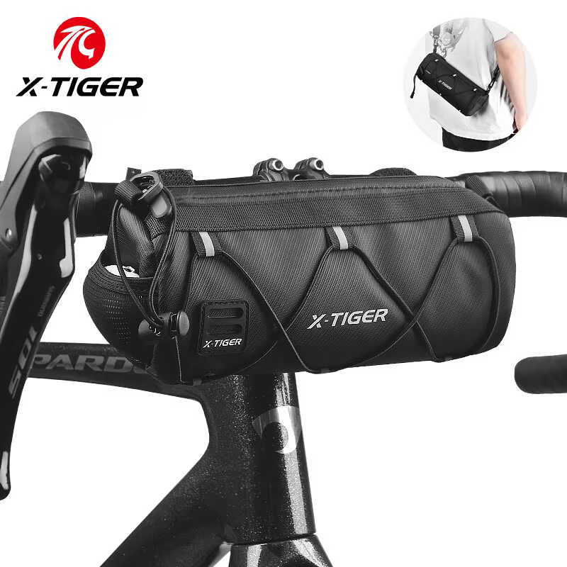 X-TIGER Vélo Sac Portable Guidon Multi-usages Grande Capacité Sac À Dos VTT Vélo De Route Cadre Tube