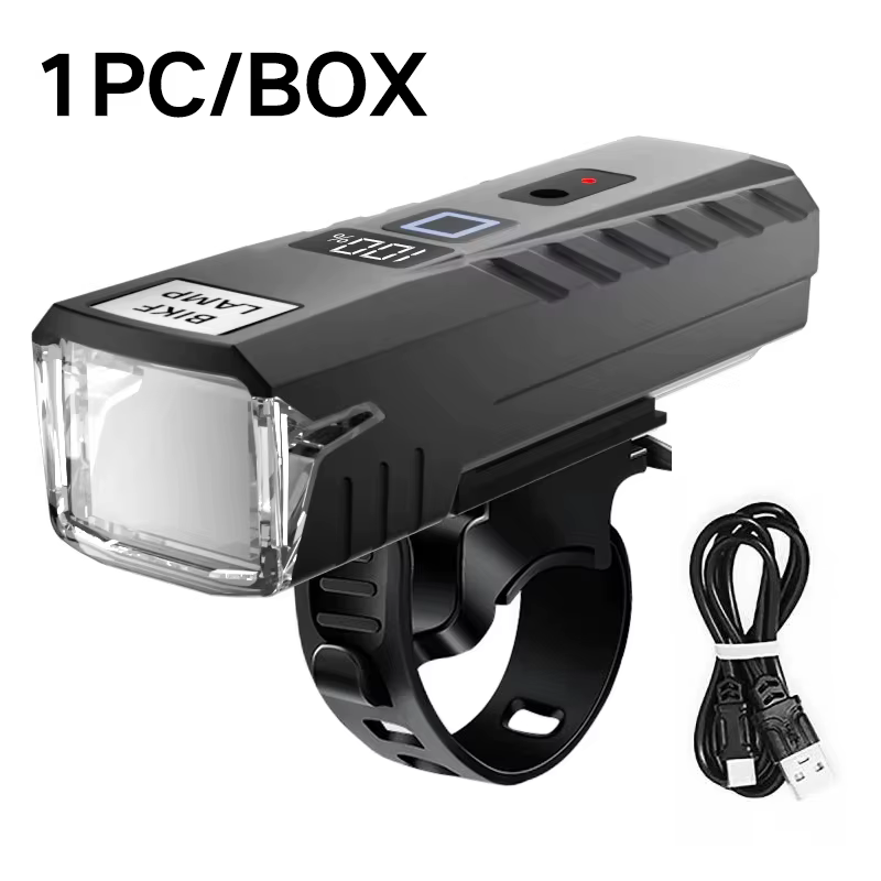 Éclairages de vélo, lampes de vélo, lumières de cyclisme, affichage numérique à chargement TYPE-C, h