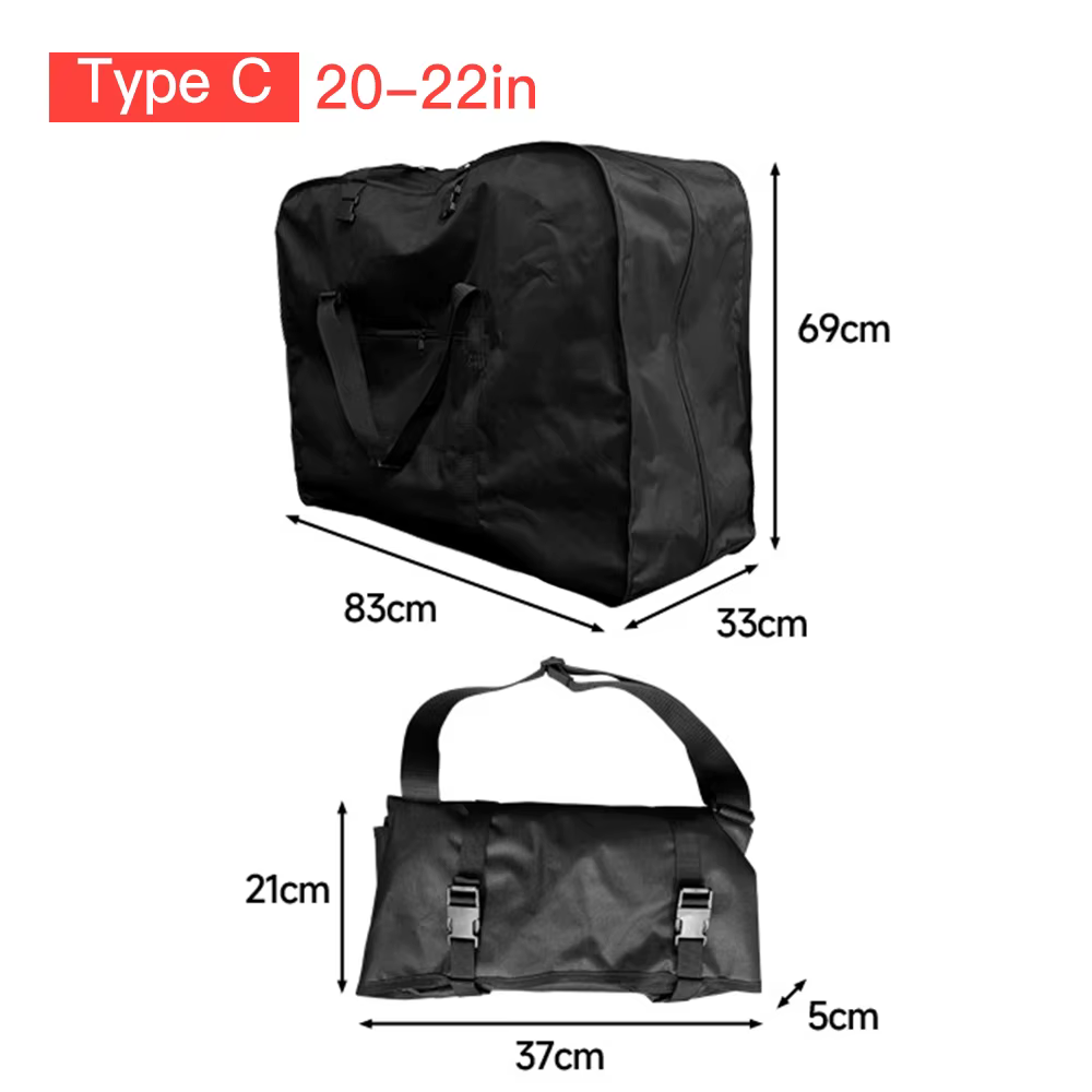 Sac de voyage pour vélo pliant 14-16 pouces/20-22 pouces/21-26 pouces, mallette de transport portabl