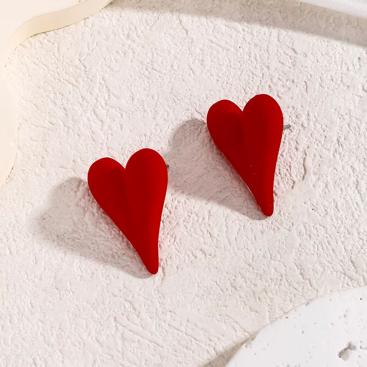 Boucles d'oreilles à la mode pour femmes, accessoires pour la saint-valentin, amour rouge romantique