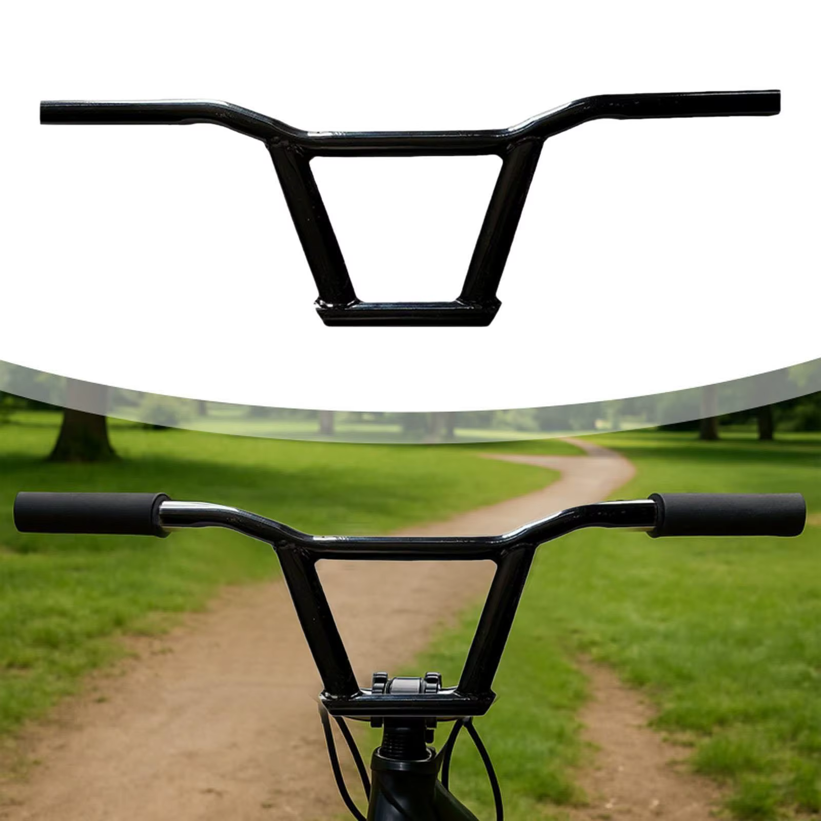 Guidon de vélo ergonomique léger facile à installer remplacement élégant pour vélos de route vélo éq
