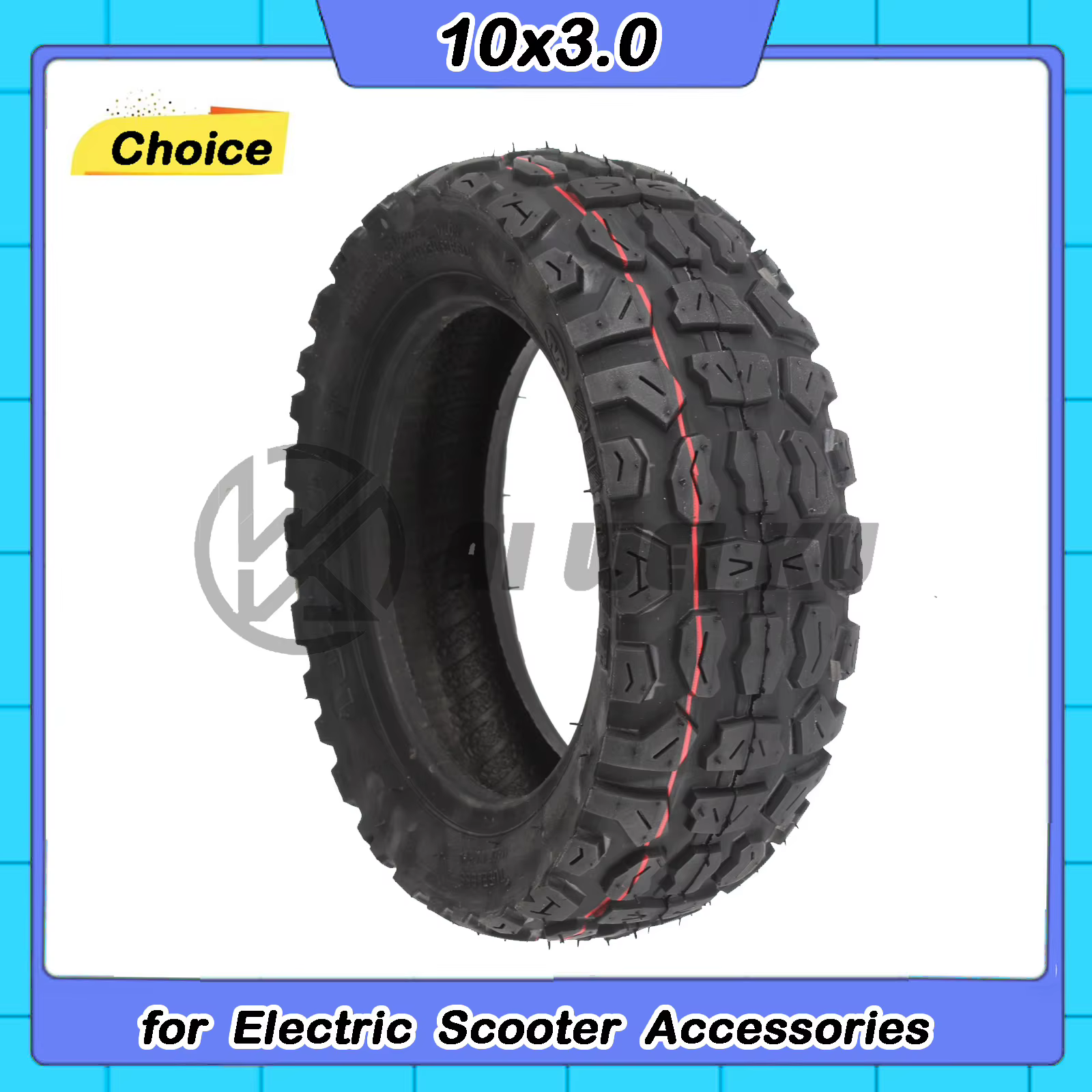Pneu TUOVT 10x3.0, chambre à air et pneu extérieur 10*3.0, pneu tubeless pour trottinette électrique