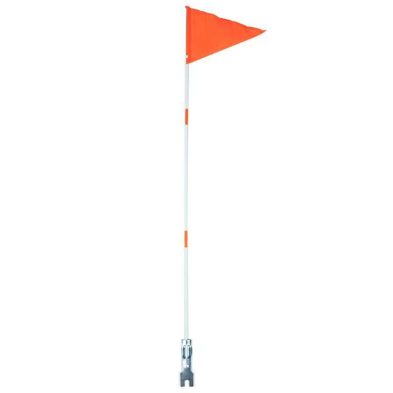 Ensemble de poteaux de drapeaux de vélo de 125cm, drapeau de sécurité de vélo haute visibilité, pote