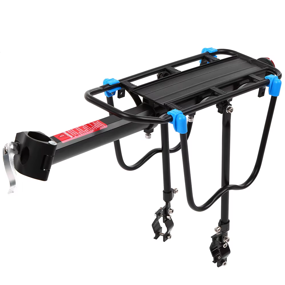 Porte-bagages arrière réglable en alliage d'aluminium pour VTT, support de transport pour vélo