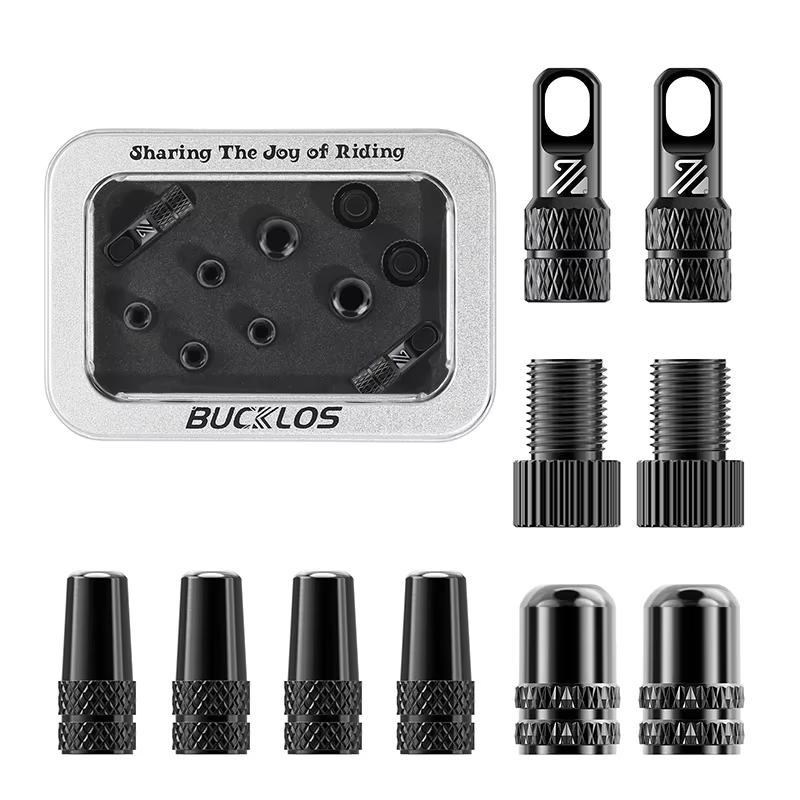 BUCKLOS – Valve Tubeless de vélo 40/44/55/60/80/100MM, bouchon de Valve de vélo, adaptateur F/V à A/