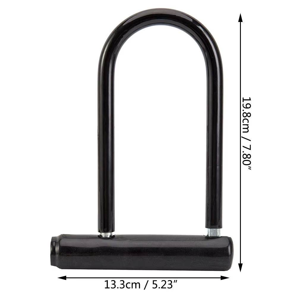 Serrure en forme de U pour vélo, antivol, étanche, sécurisé, rapide, antirouille, avec prédire et su