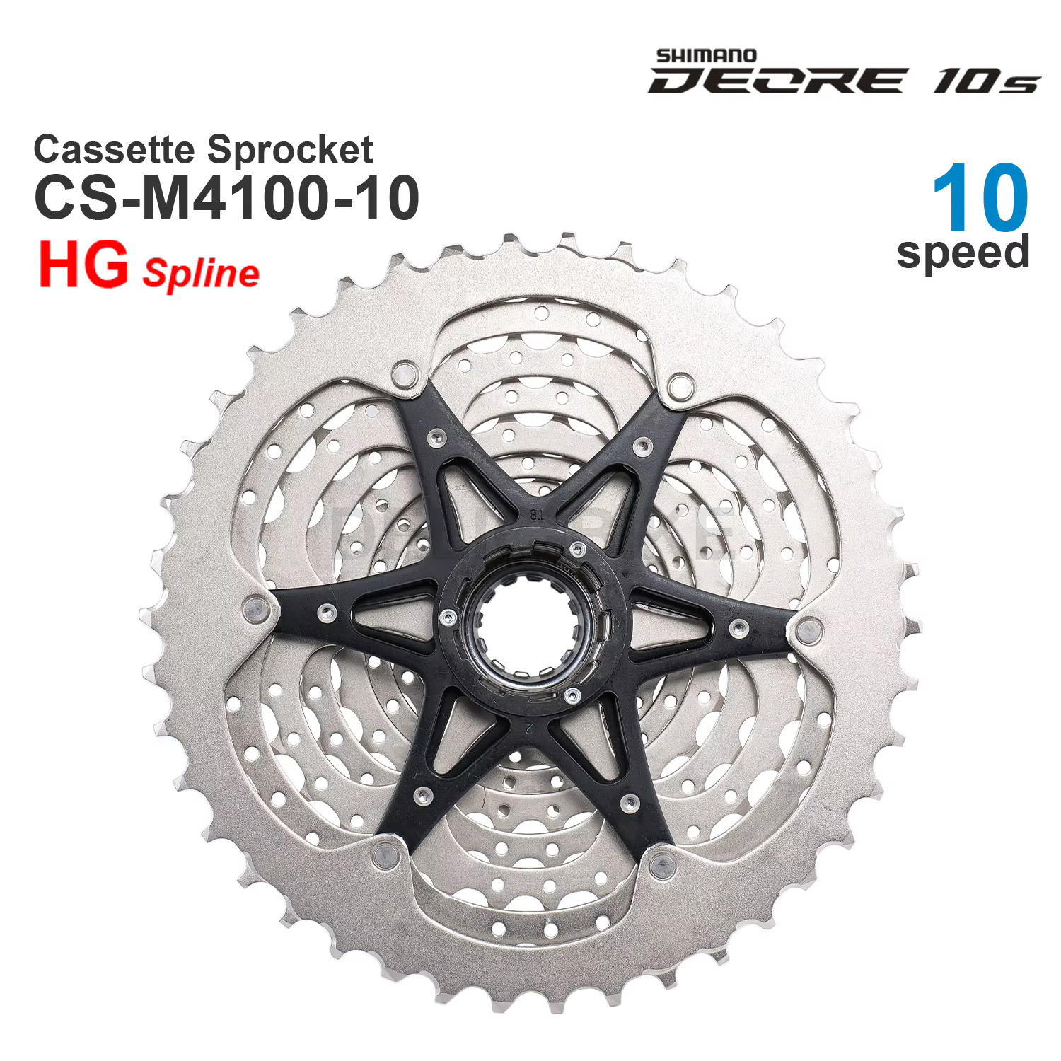 SHIMANO DEORE M4100 Pignon de cassette 10 V CS-M4100-10 10 vitesses - HYPERGLIDE -11-46T, 11-42TOrig