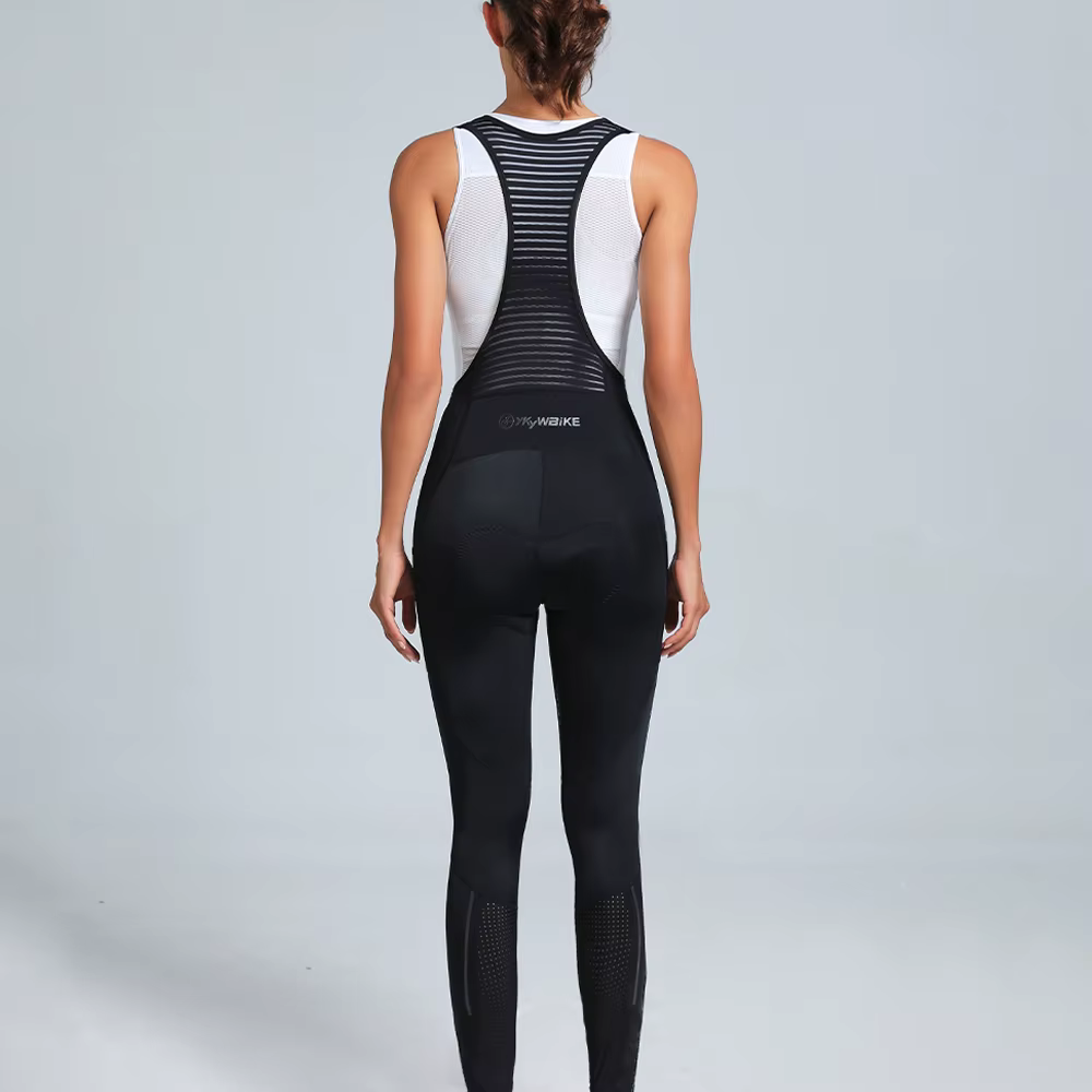 YKYWBIKE pantalon bavoir de cyclisme pour femmes collants de cyclisme avec coussinet 3D Coolmax 2 p