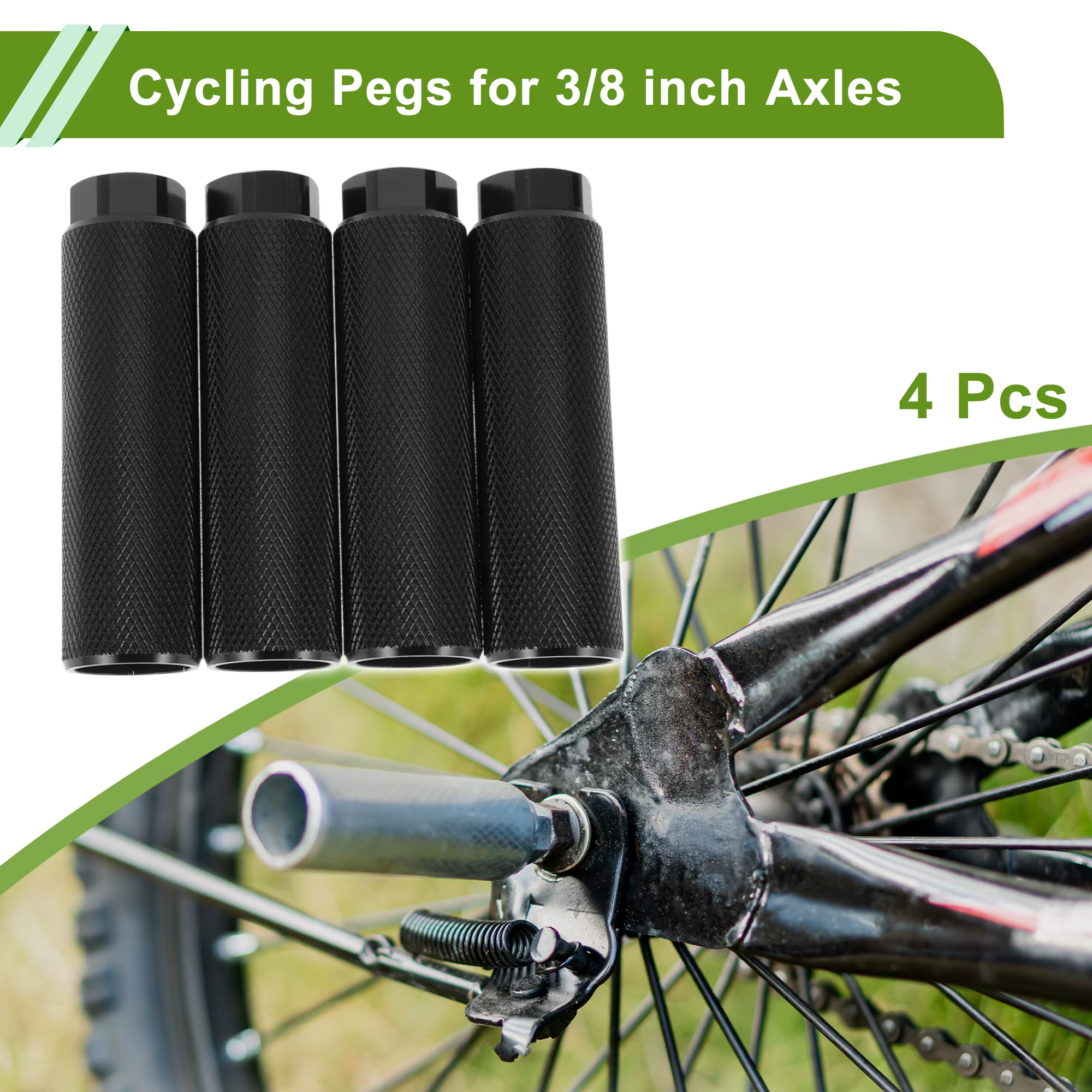 X Autohaux 4 pièces repose-pieds de vélo 100mm sièges arrière de vélo supports repose-pieds de cycli