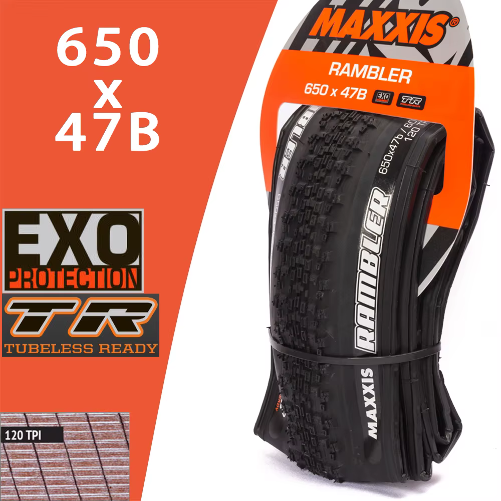 MAXXIS RAMBLER pneu de vélo de route pliant 650x47B 700x3 8/40/45/50C pneu de vélo TR Tubeless de gr