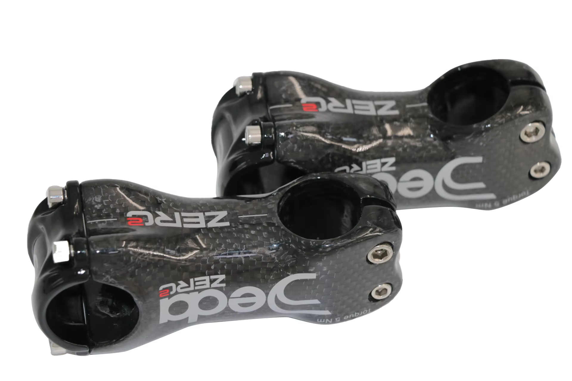 Tout nouveau JEDA argent 6 17 Angle route carbone tige de vélo 31.8*70-130mm 6 17 degrés VTT tige en